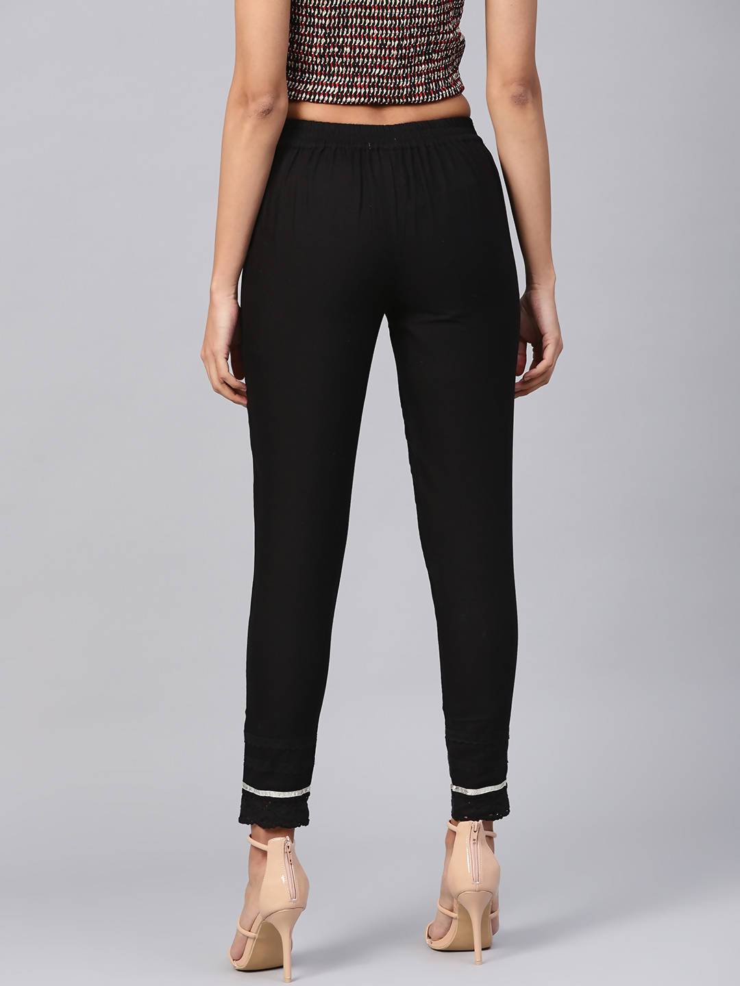 Women's Cotton Solid Straight Pants