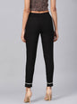 Women's Cotton Solid Straight Pants