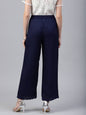 Women's Rayon Embellished Wide-Leg Palazzo