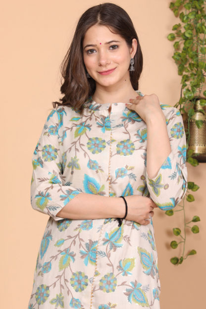 Women's Straight Rayon Printed Kurta