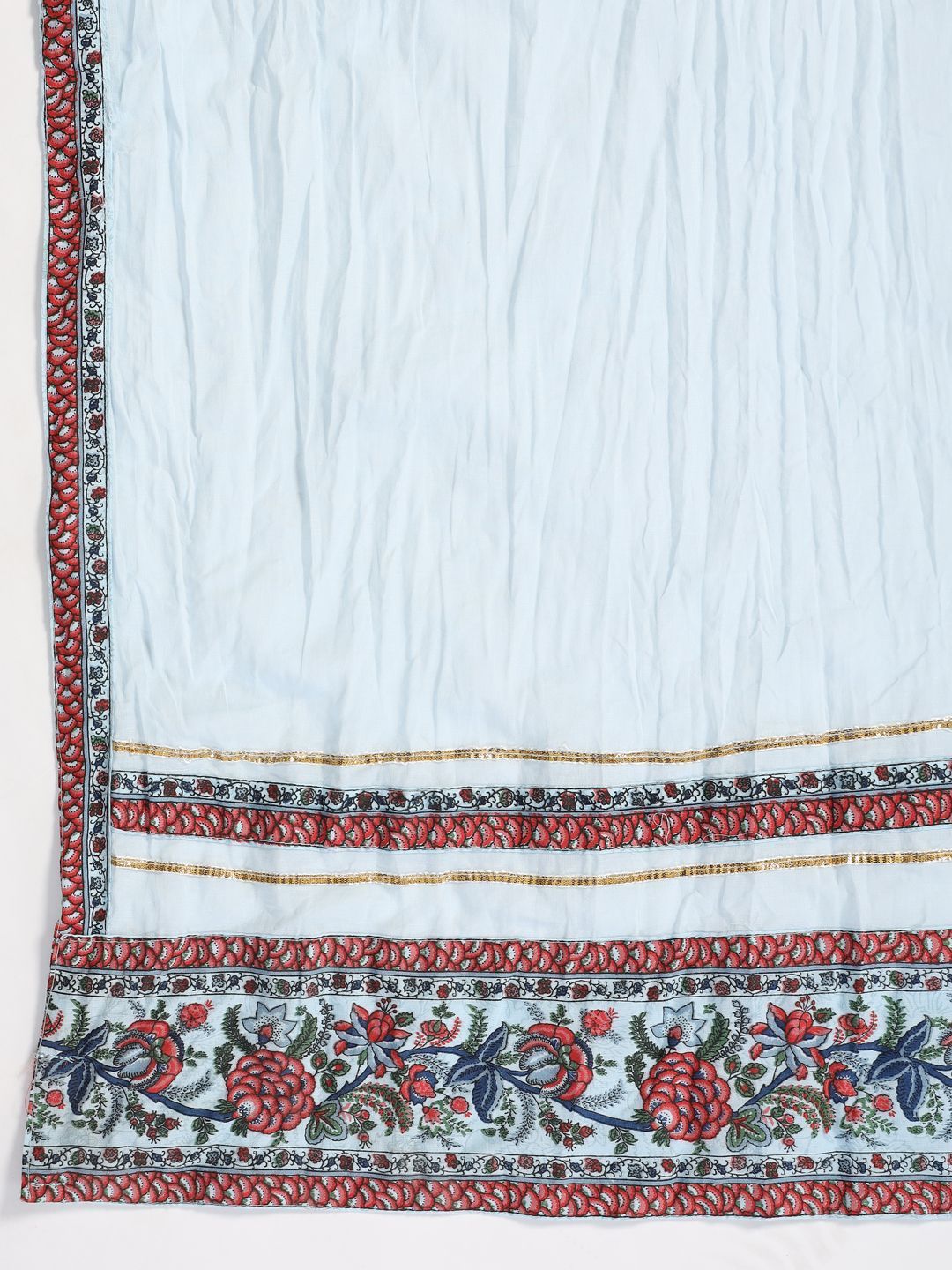 Women's Printed Flared Kurta Pant Dupatta Set