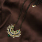 Women's 18k Gold Plated Traditional Meena Work Pearl Studded Pendant Mangalsutra