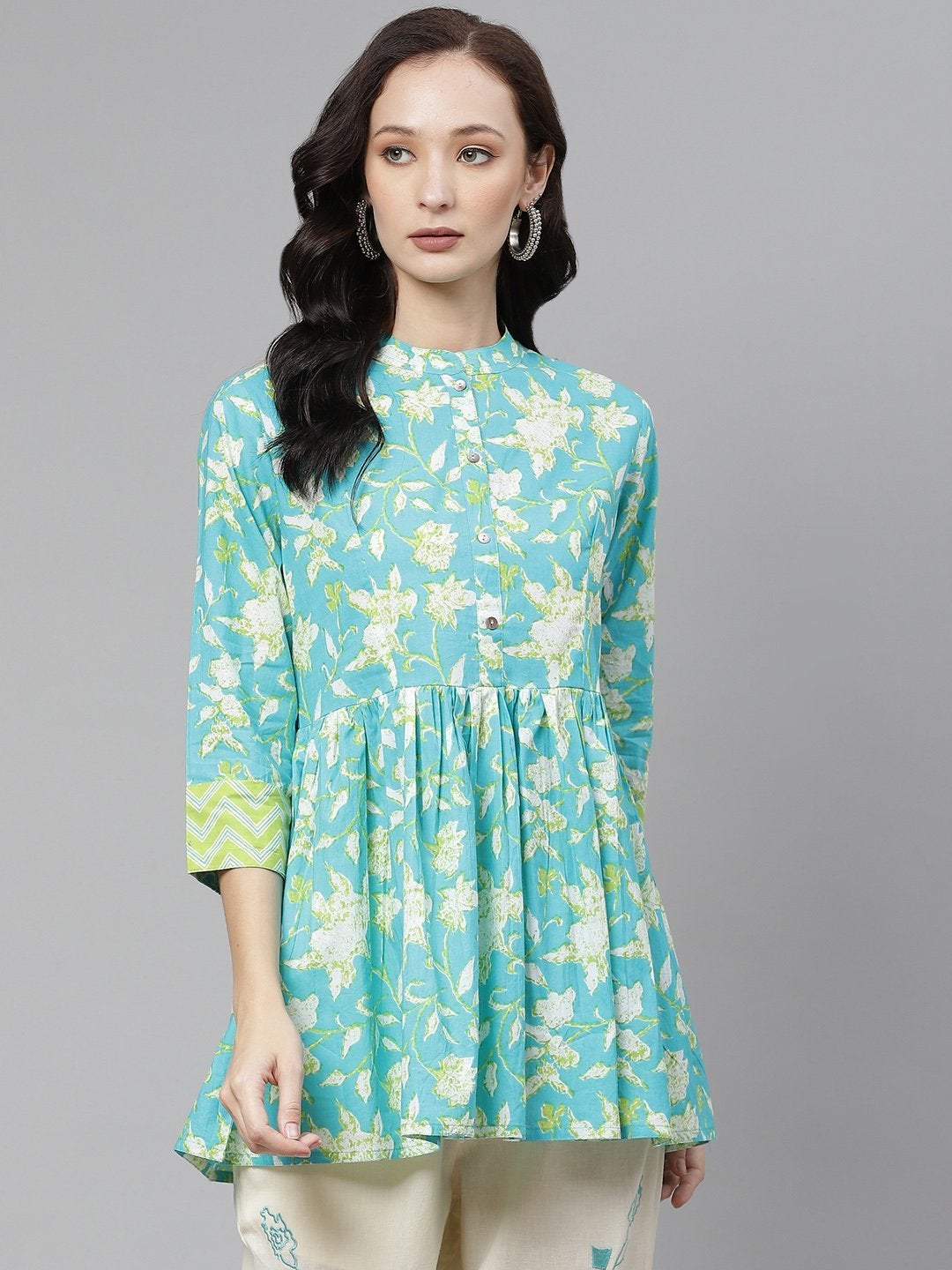Women's Floral Print Short Top