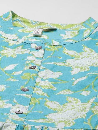 Women's Floral Print Short Top