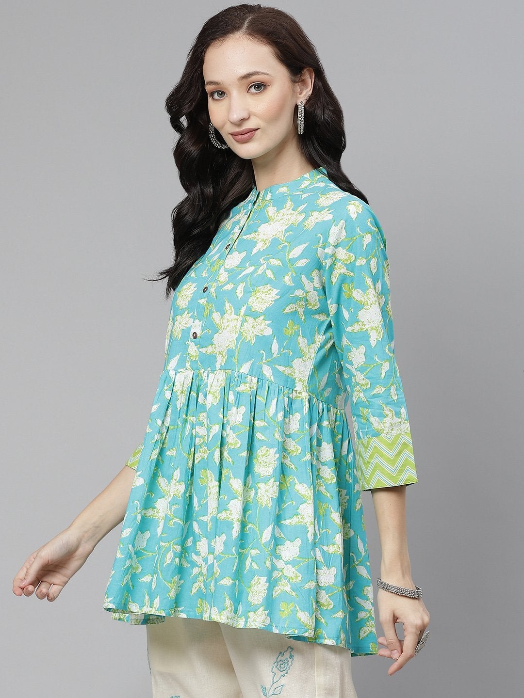 Women's Floral Print Short Top