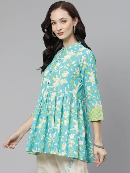 Women's Floral Print Short Top