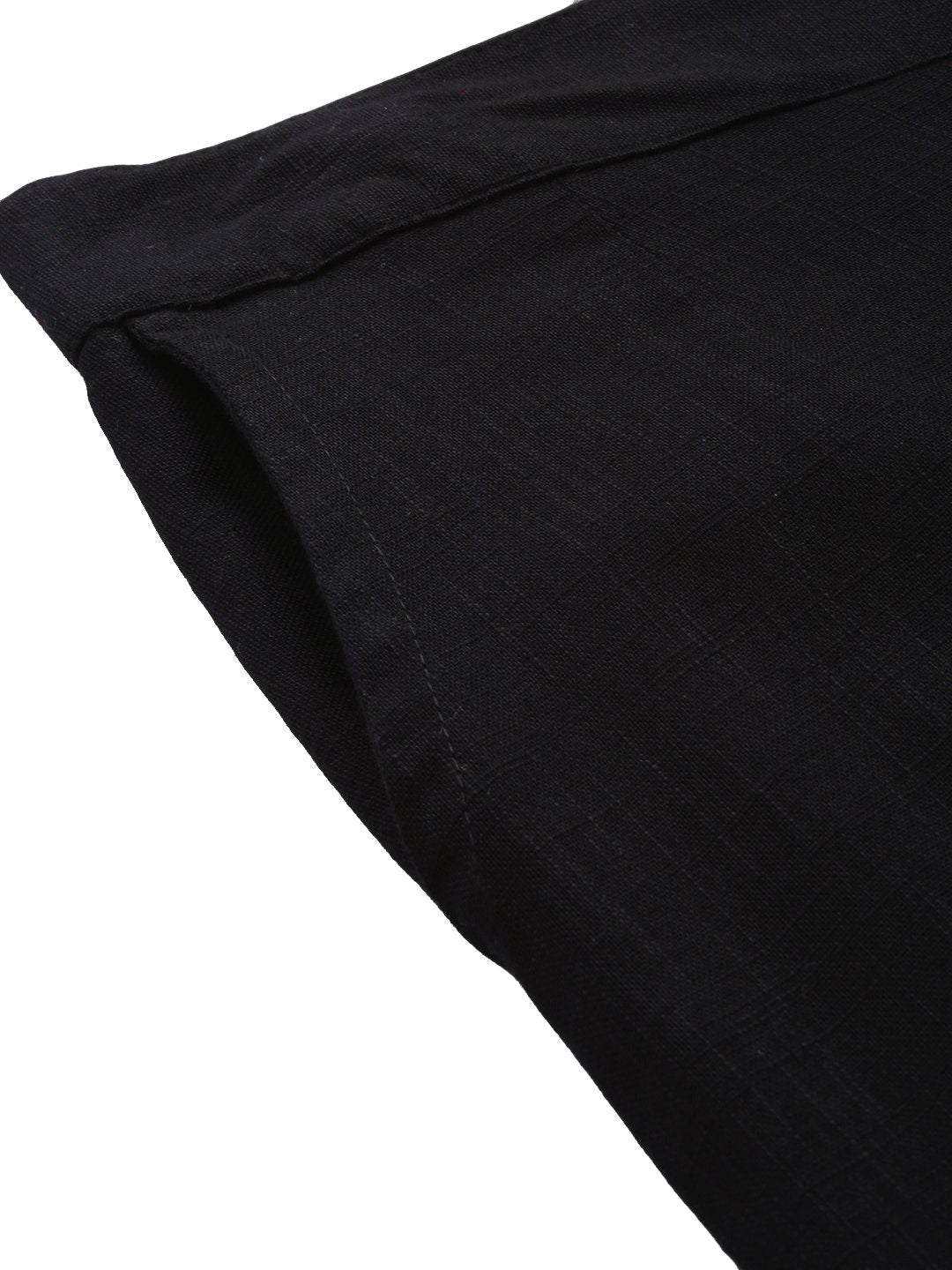 Women's Black Cotton Trouser