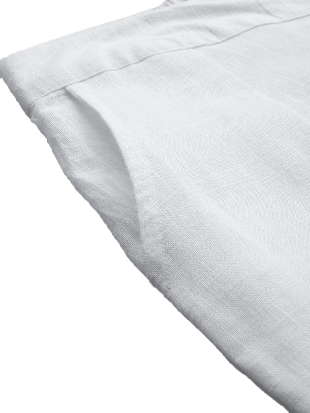 Women's White Cotton Trouser