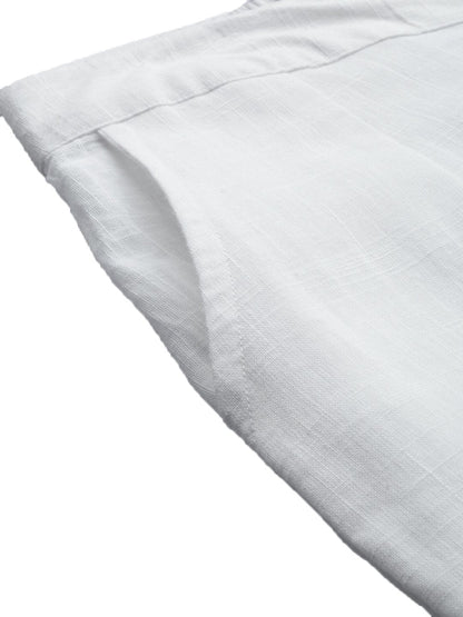 Women's White Cotton Trouser