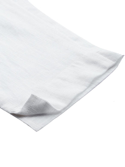 Women's White Cotton Trouser