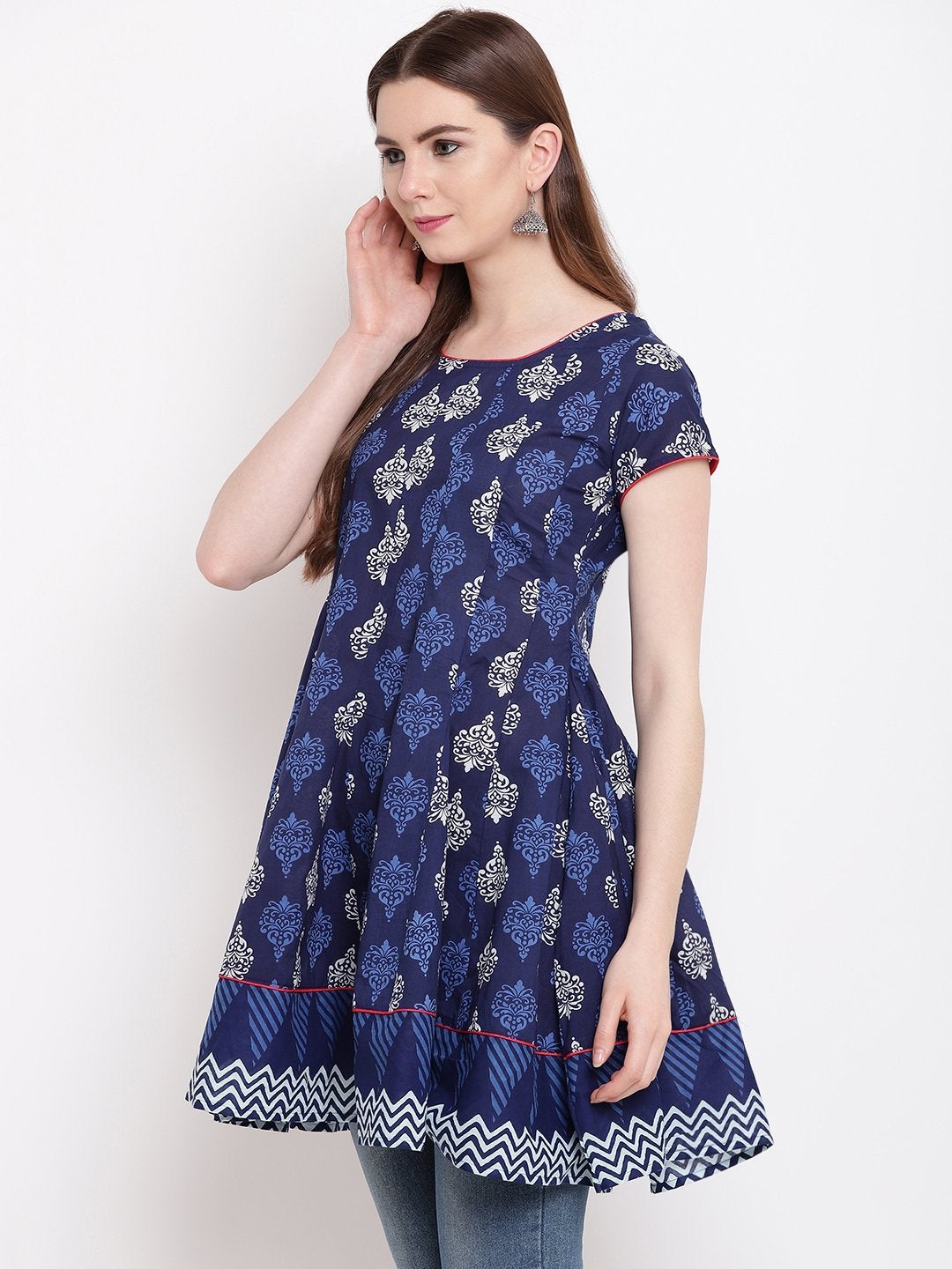 Women's Indigo Short Kurti