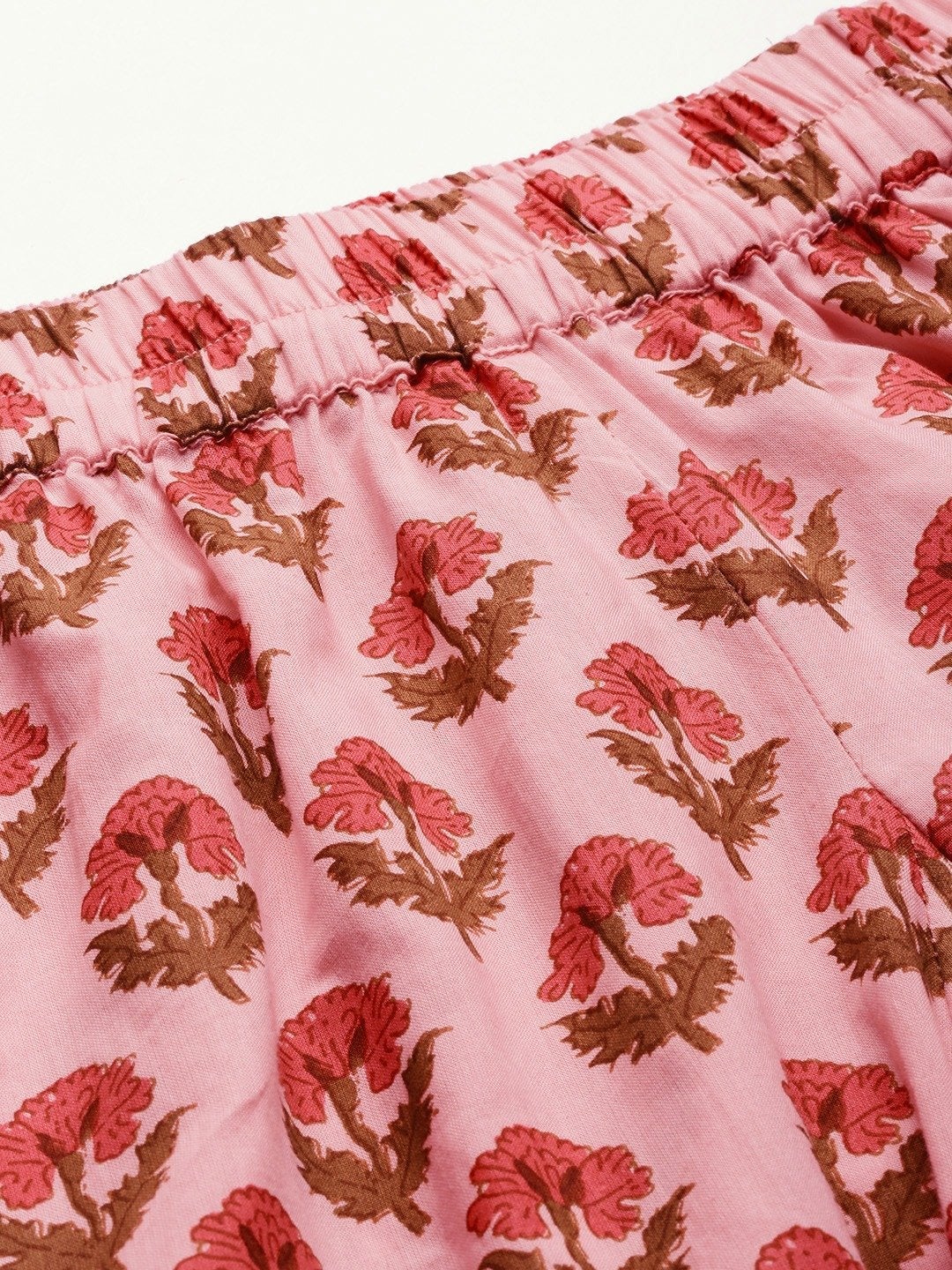 Women's Pink Cotton Loungewear /Nightwear Set