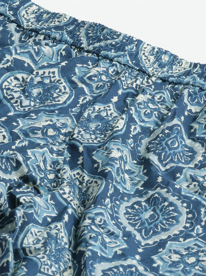 Women's Indigo Cotton Nightwear/Loungewear