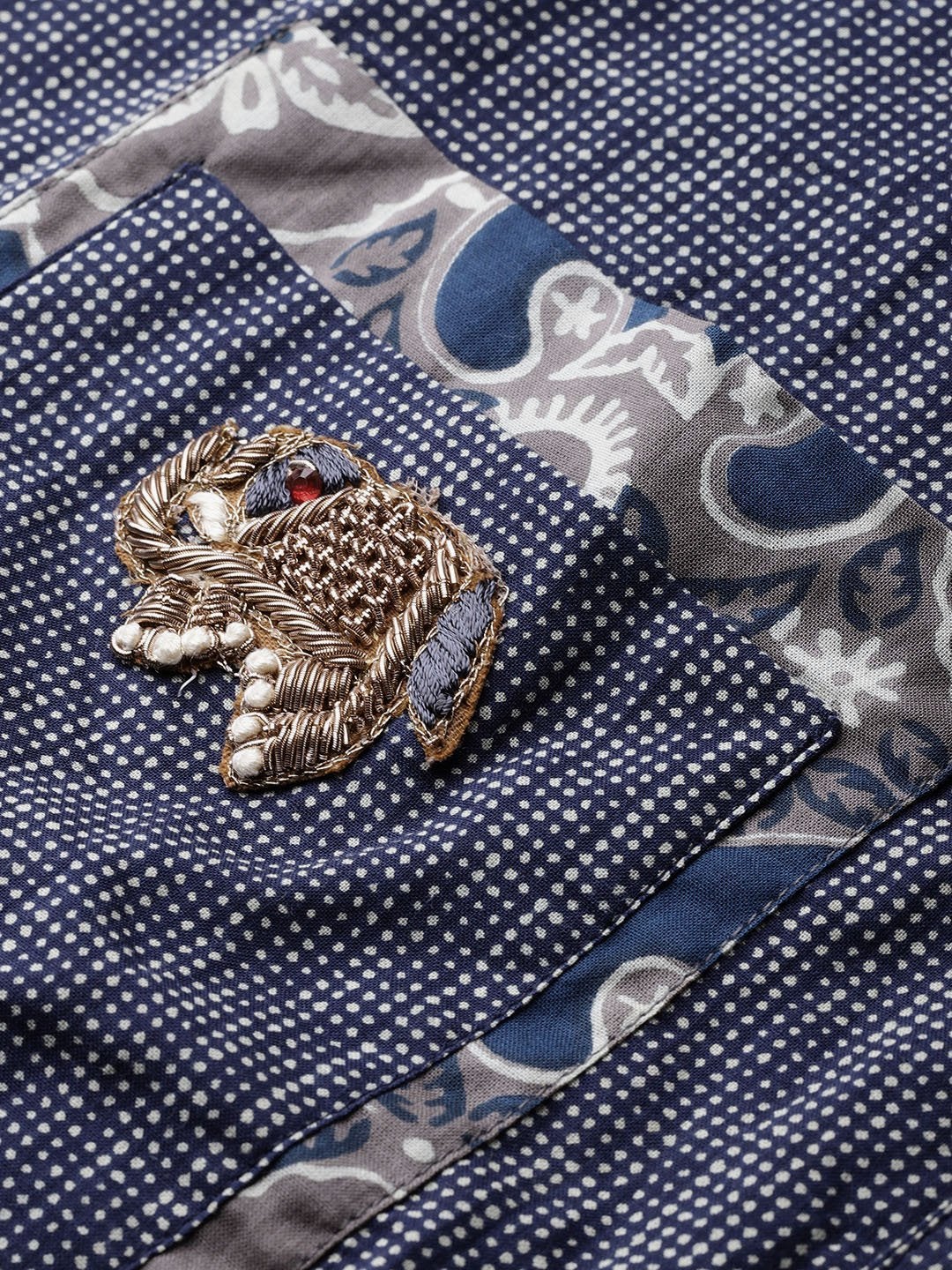 Women's Blue Straight Kurta