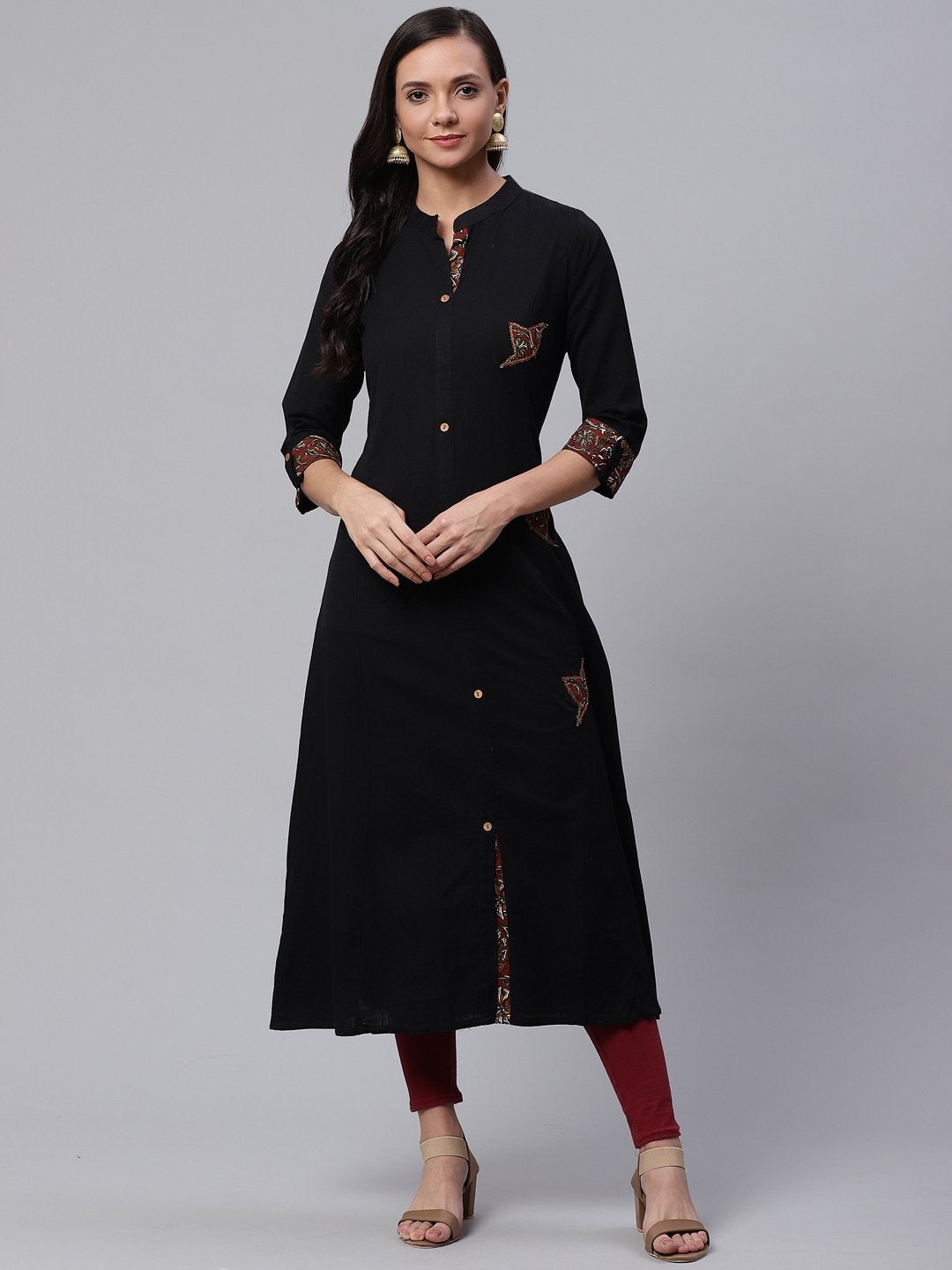 Women's Sequin Work Black Kurta