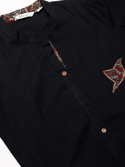 Women's Sequin Work Black Kurta