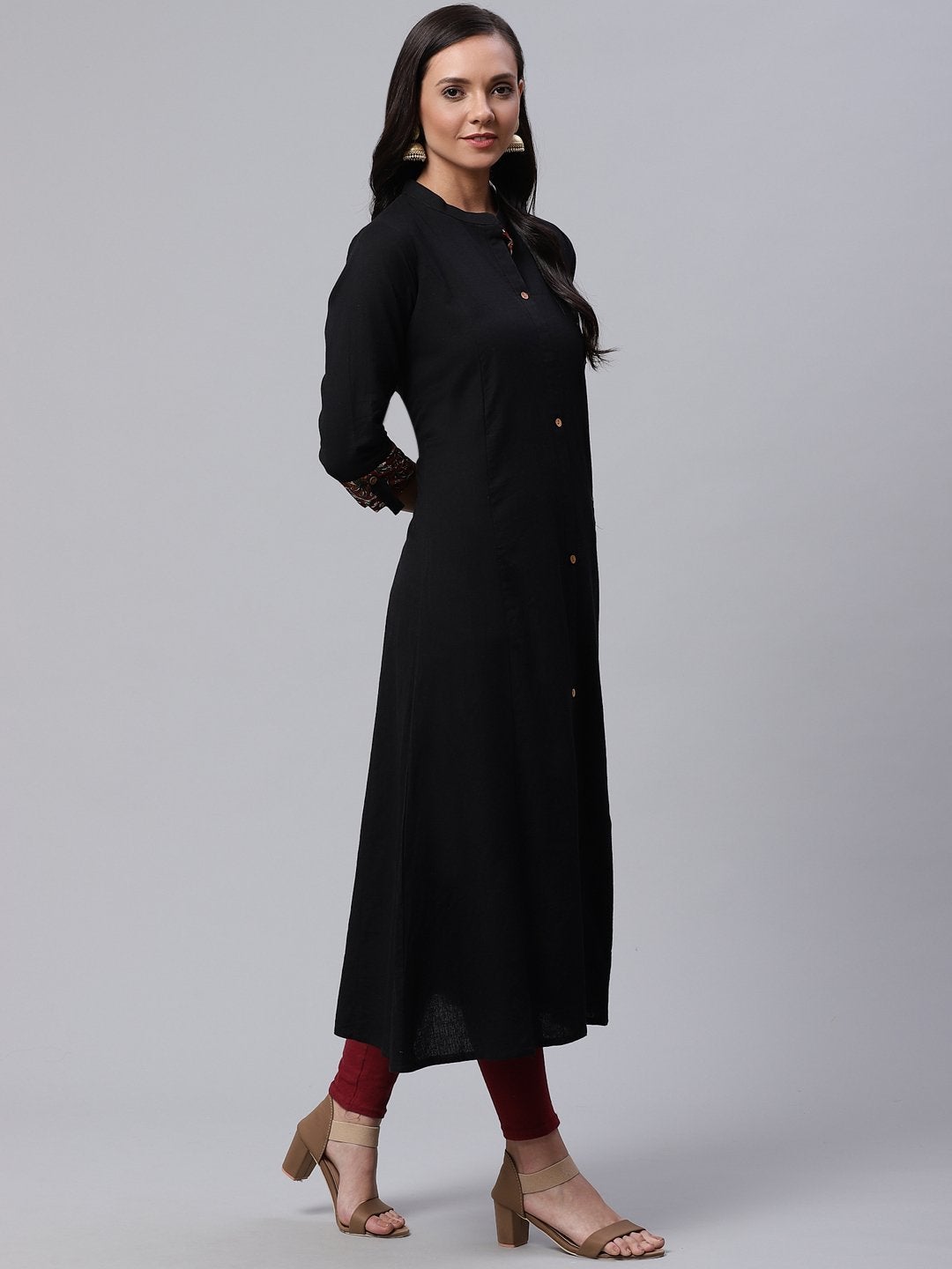 Women's Sequin Work Black Kurta