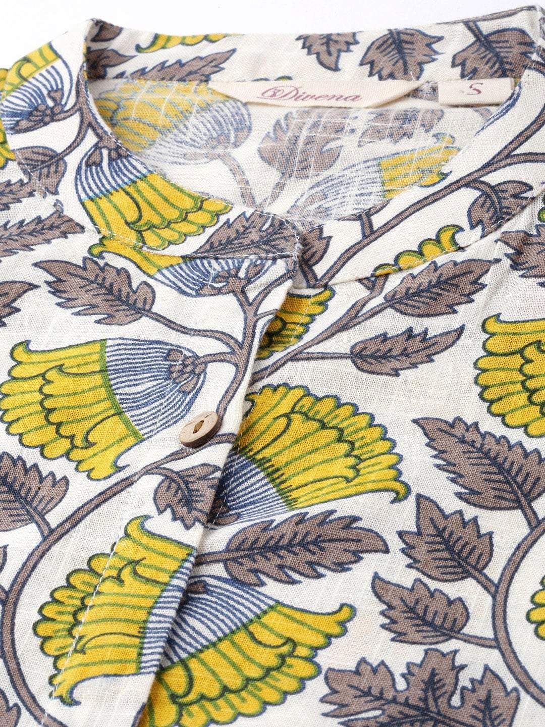 Women's The Dressify White Printed Cotton Kurta
