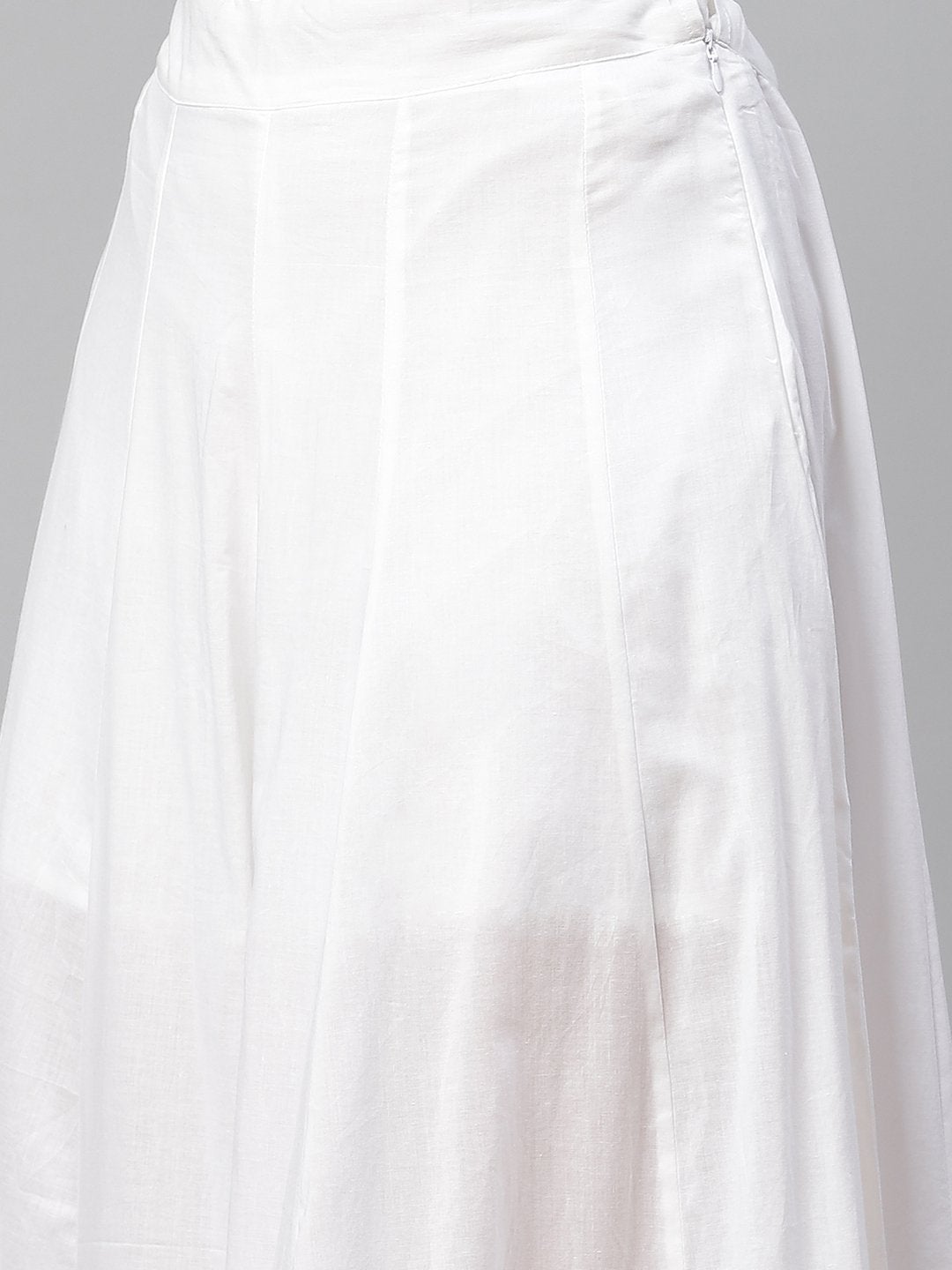 Women's Peach Cotton Kurta With Palazzo Set