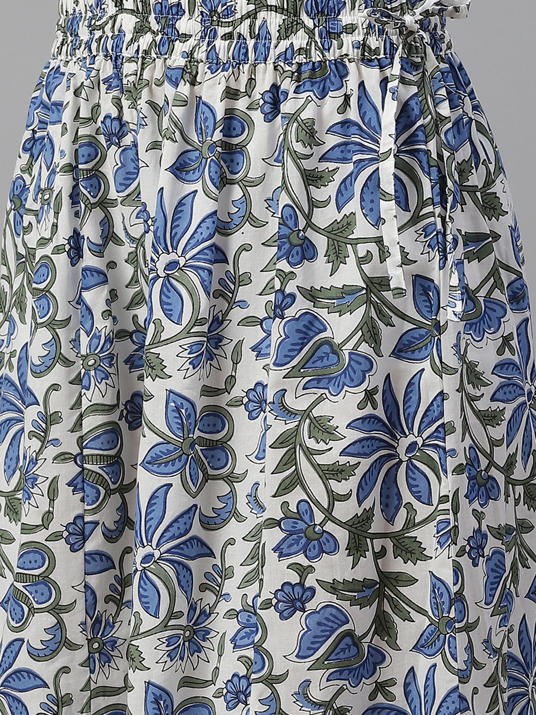 Women's The Dressify White Gota Work Kurta with Palazzo Set
