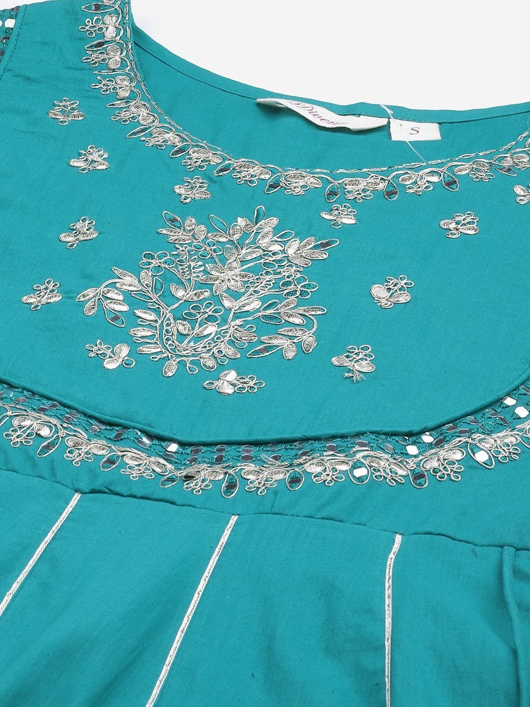 Women's Green Flared Kurta