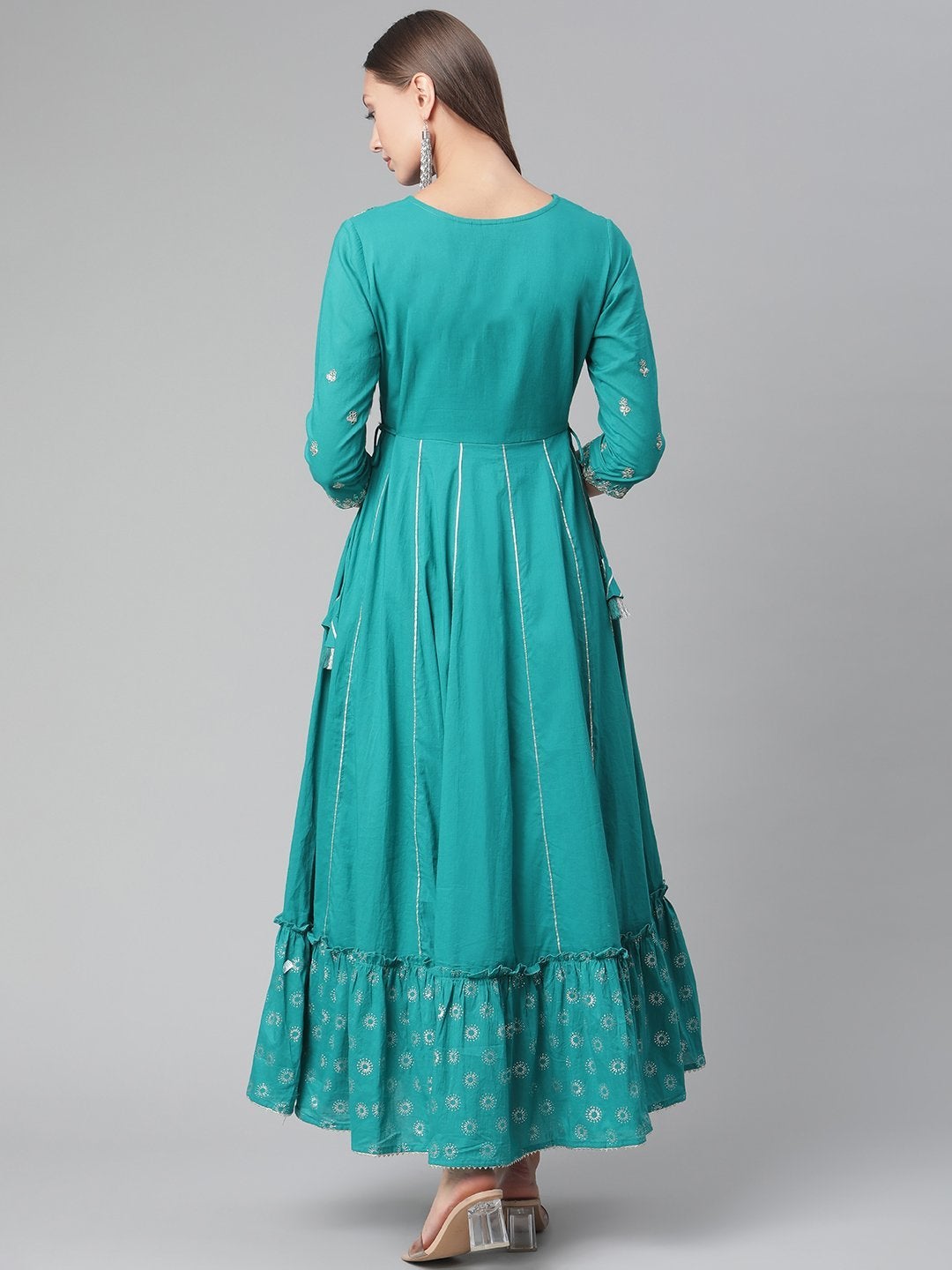 Women's Green Flared Kurta