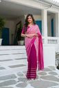 Women's Wine Shaded Saree