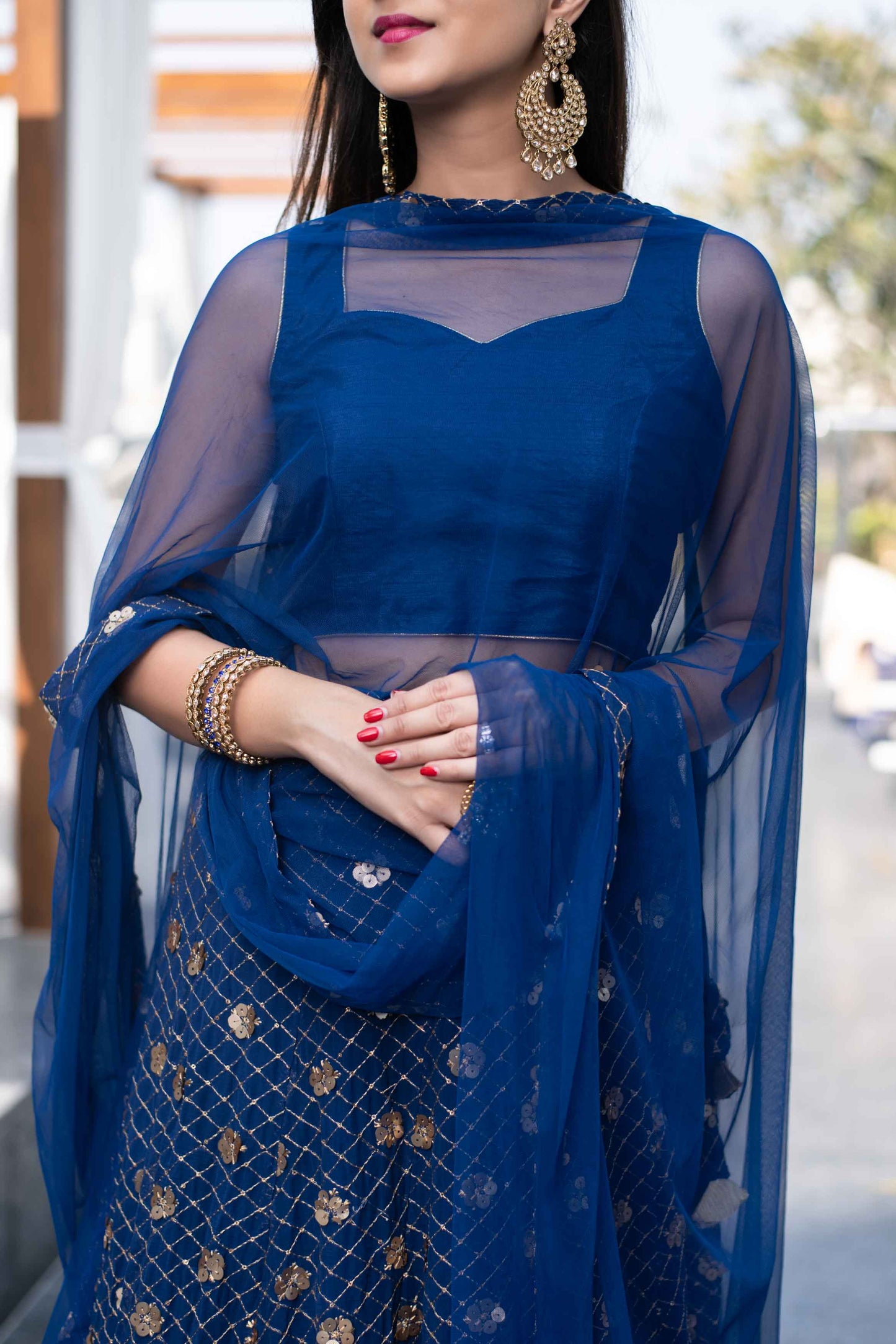 Women's Blue Lehenga