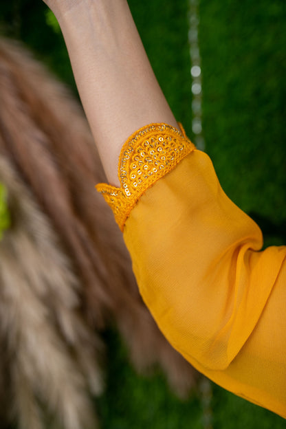 Women's Daffodil Yellow Lehenga