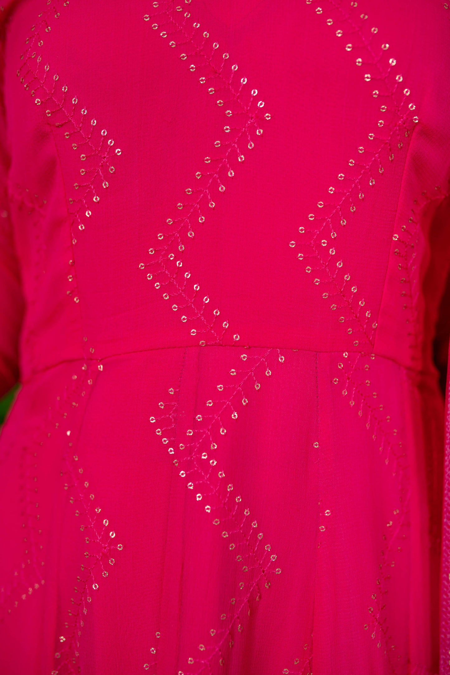 Women's Pink Thread Work Anarkali