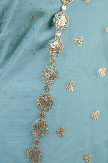 Women's Light Mint Patiala Set (3pcs set)