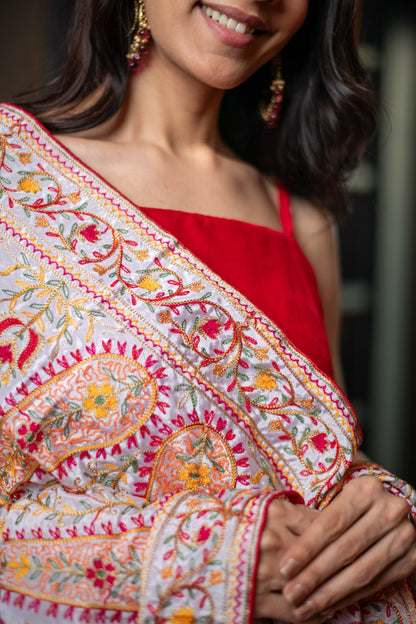 Women's Red Velvet Salwar With Heavy Dupatta