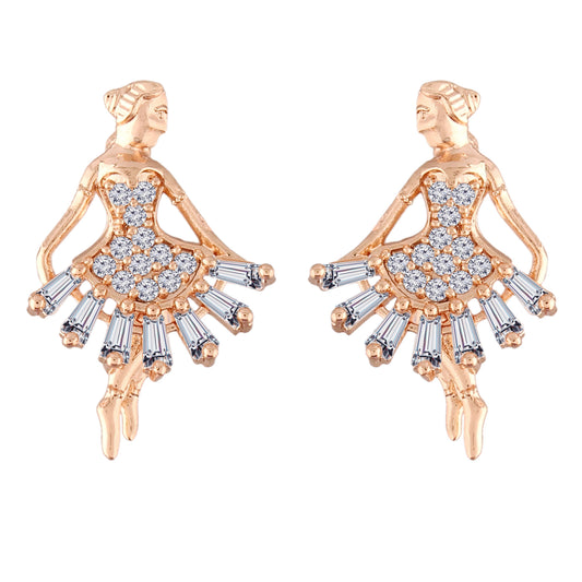 Women's Â Crystal AD Stone Stud Earrings for Women