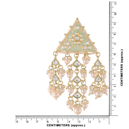 Women's Kundan Pearl Dangle EarringsÂ 