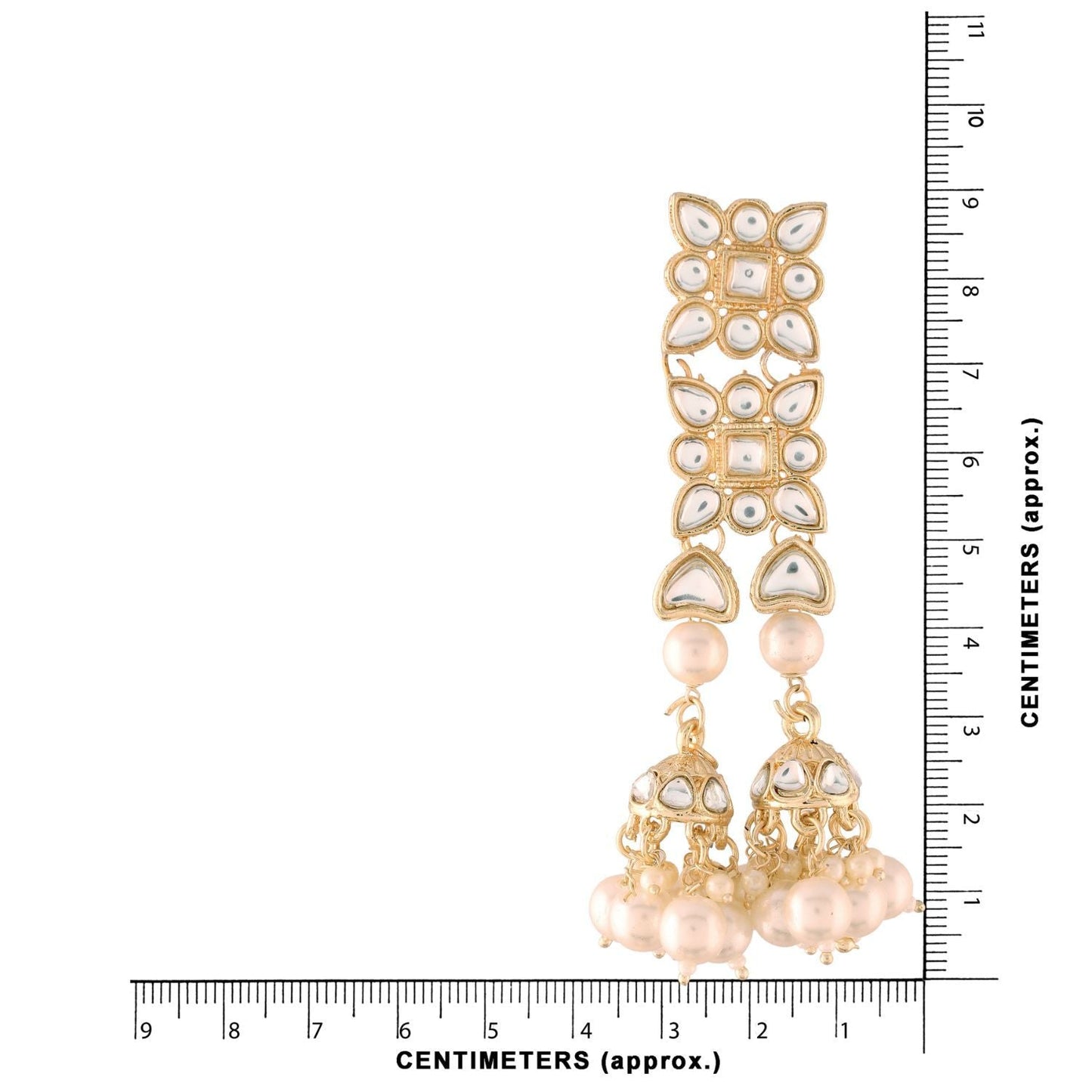 Women's Kundan Pearl Dangle EarringsÂ 