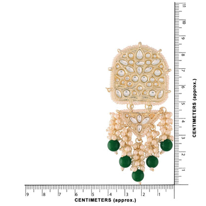 Women's Kundan Pearl Dangle EarringsÂ 