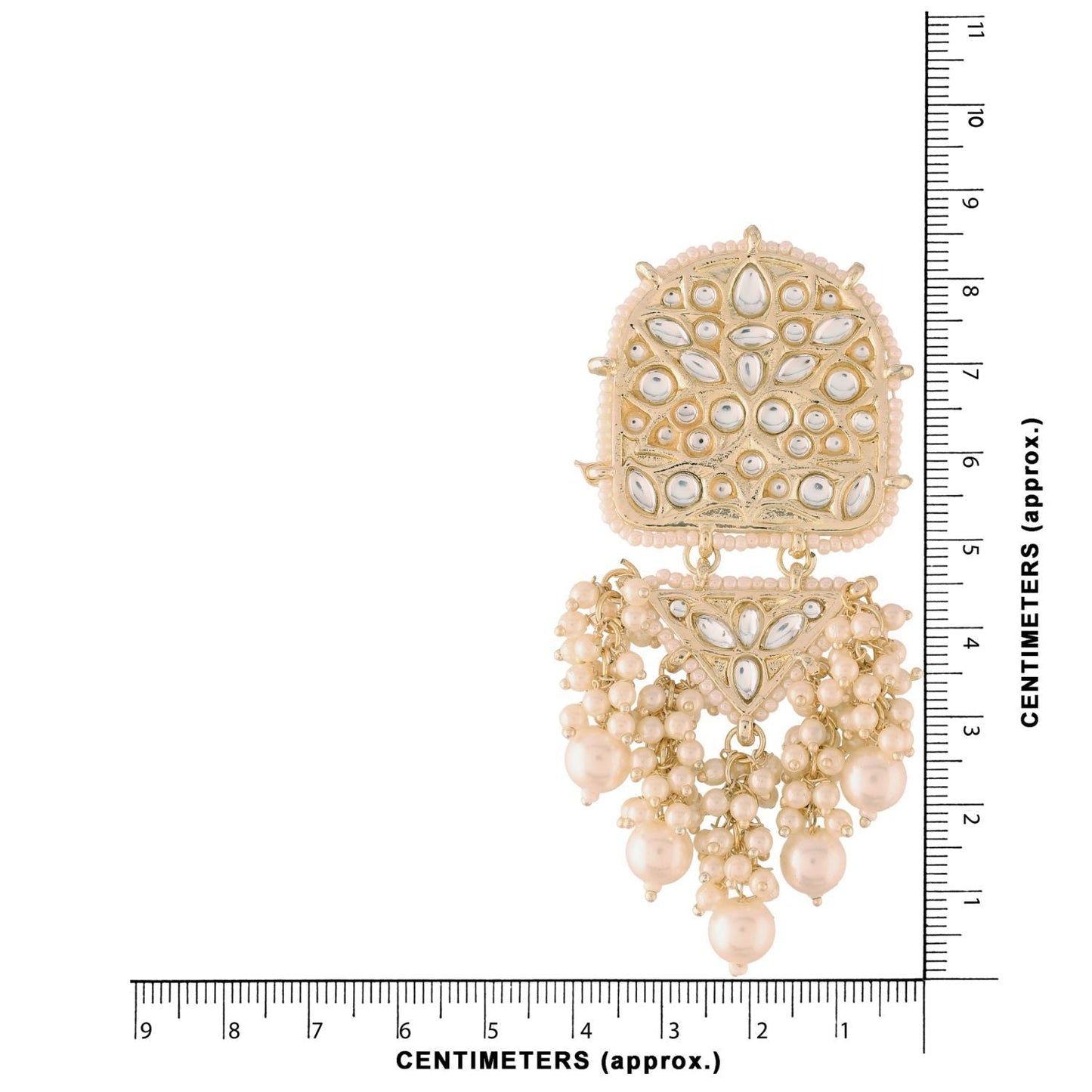 Women's Kundan Pearl Dangle EarringsÂ 
