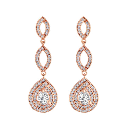 Women's Â Crystal AD Stone Dangle & Drop Earrings for Women