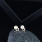 Women's I Jewels Valentine'S Special Rose Gold -Plated & White Contemporary Studs Earrings (E2973)