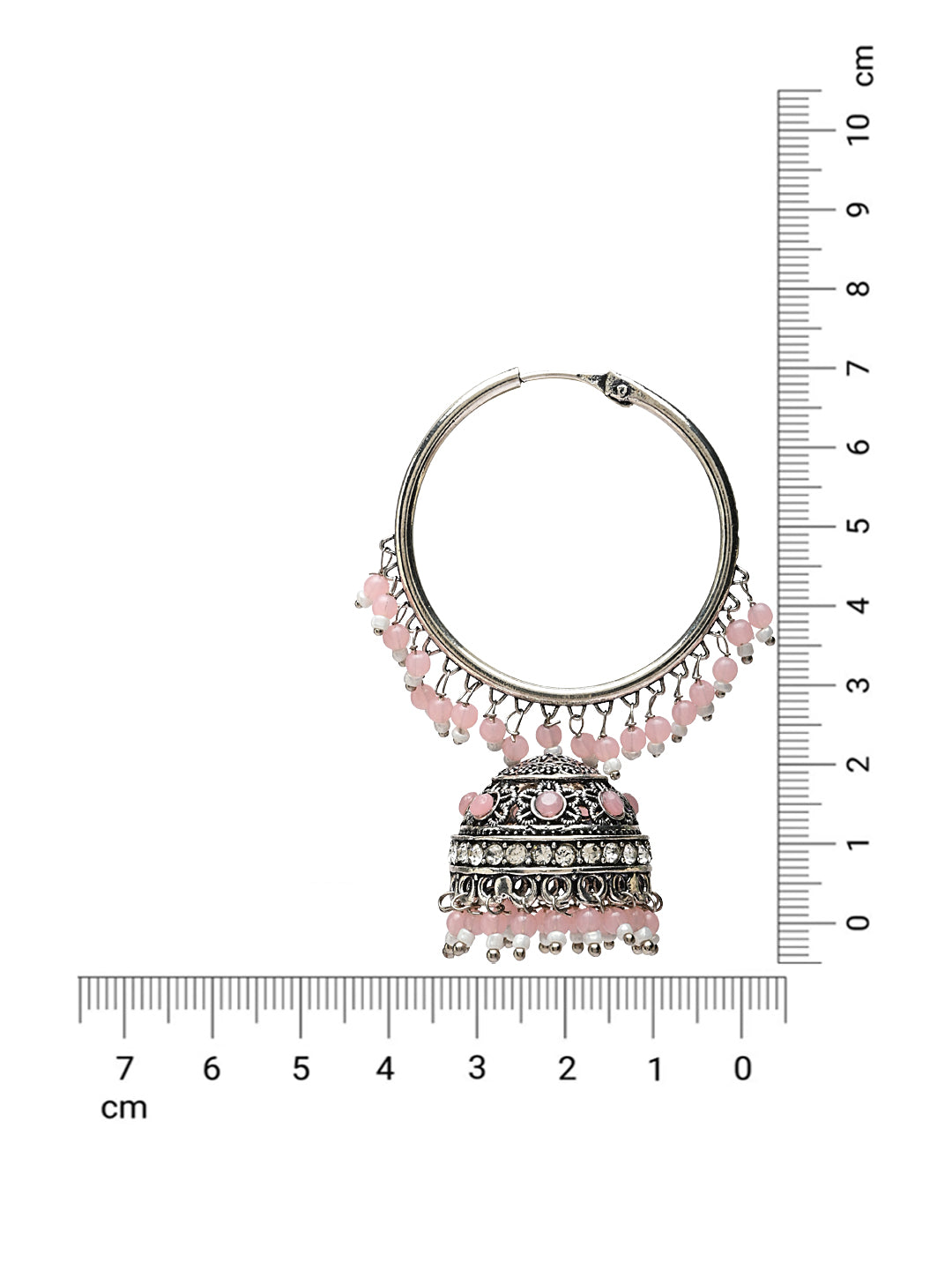 Women's Silver Plated Traditional Handcrafted Pearl Jhumki Earrings (E3060Zpi)
