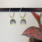 Women's Silver Plated Traditional Handcrafted Yelllow Pearl Jhumki Earrings (E3060Zy)