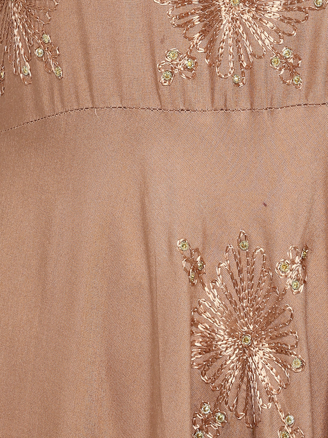 Women's Light Brown Rayon Kurta By Vbu
