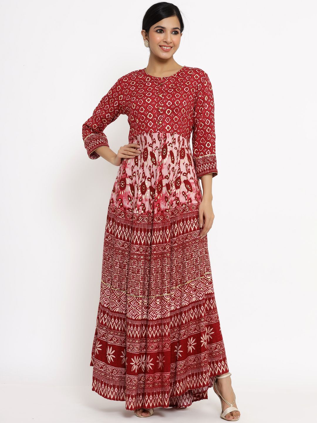 Women's Printed Flared Dress