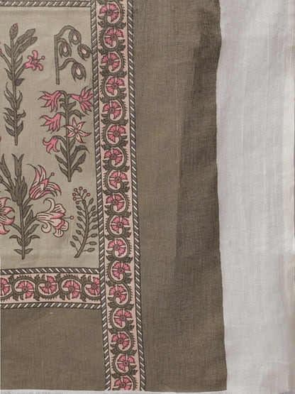 Women's Blue And Off White Printed Dupatta Combo, Pack Of Two