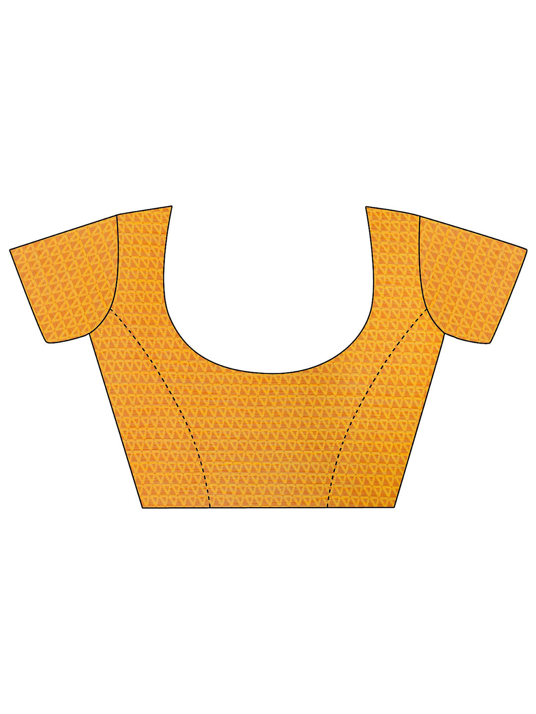 Women's Yellow Chiffon Printed Saree