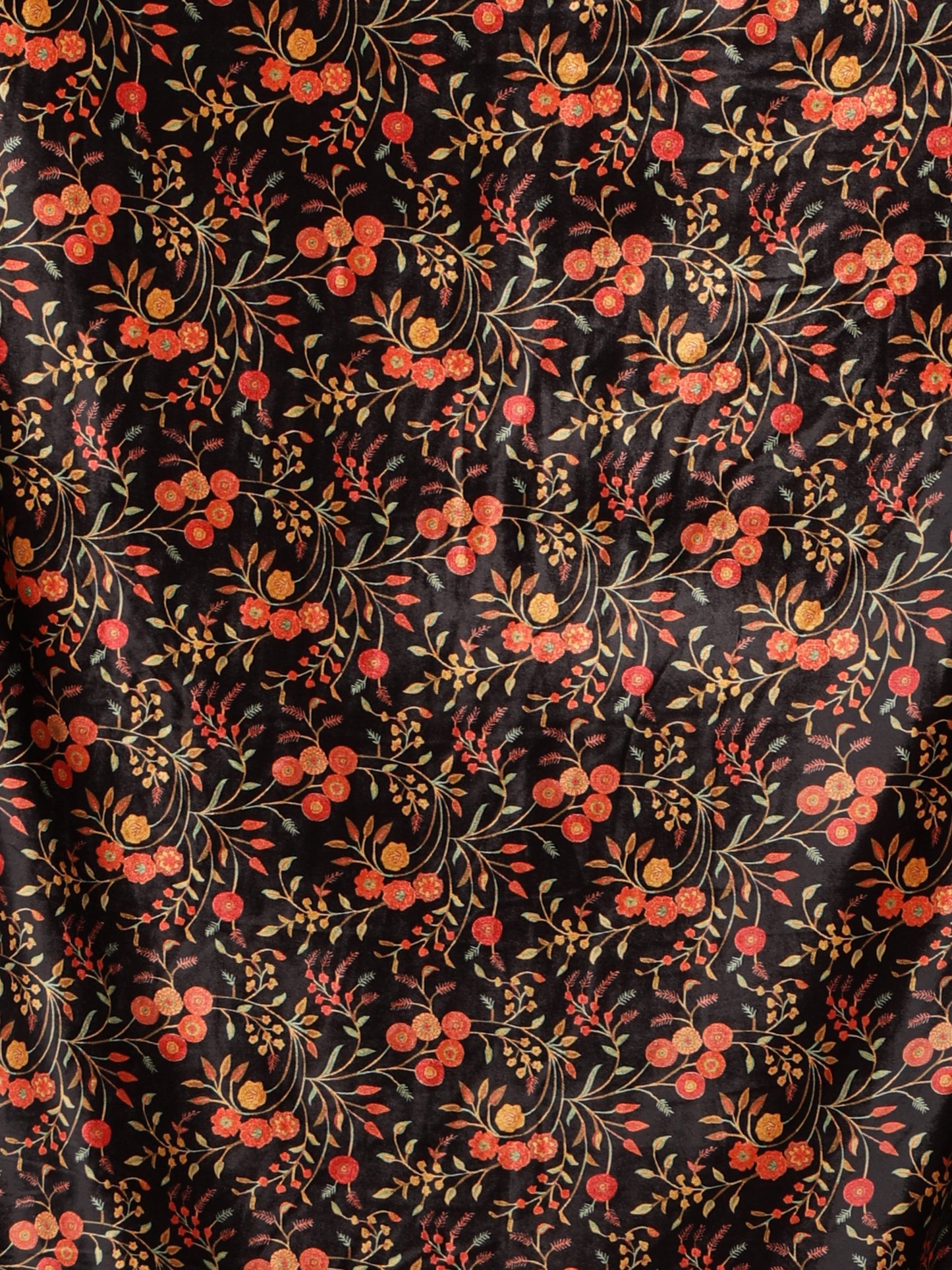 Women's Multicolored Polyster Velvet  Digital Printed Dupatta