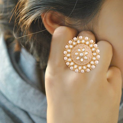 Women's Tradtional Meenakari finger ring