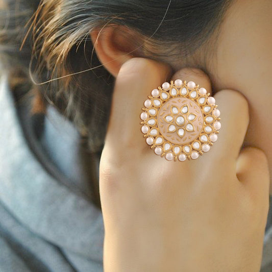 Women's Tradtional Meenakari finger ring
