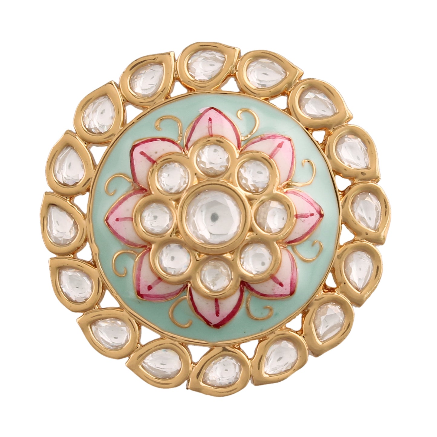 Women's Tradtional Meenakari finger ring