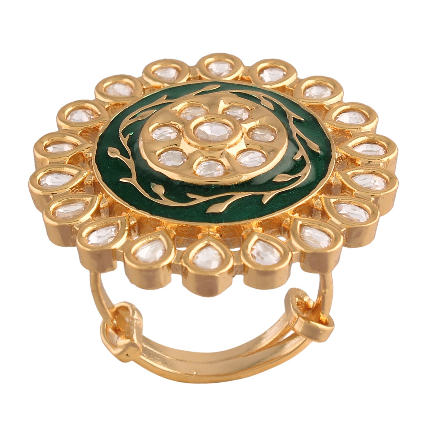 Women's Tradtional Meenakari finger ring